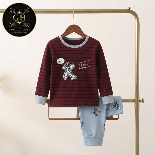 Maroon Flying Kids Four Season Fabric
