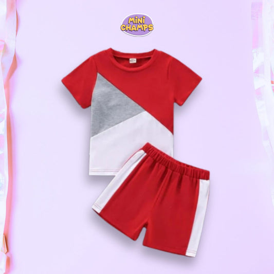 Red Panel Kids Summer Colletion