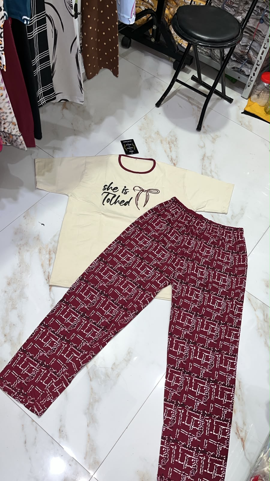 She Is Tolhed Design Night Suit