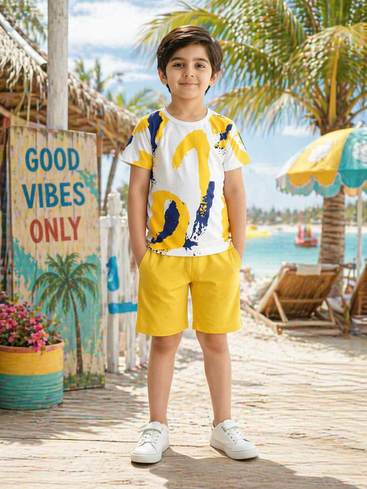 Yellow Multi Kids Summer Collection