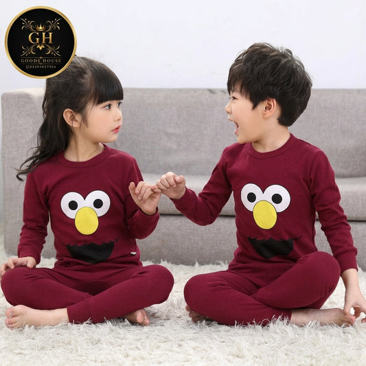 Maroon Birds Kids Four Season Fabric