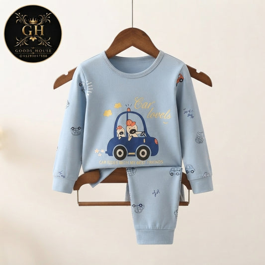 Blue Car Kids Four Season Fabric