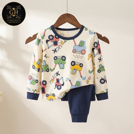 White Truck Kids Four Season Fabric