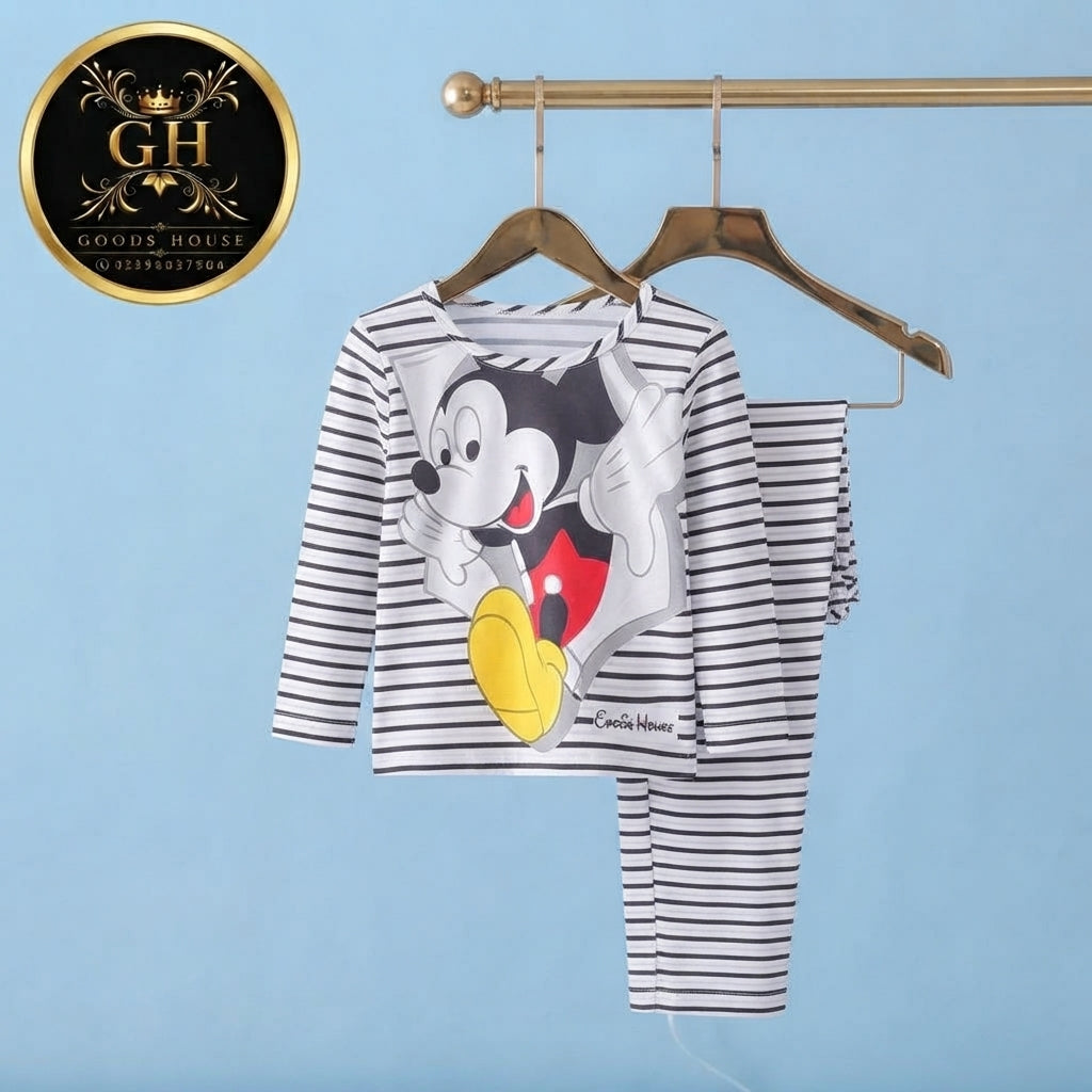 Mickey Line Kids Four Season Fabric