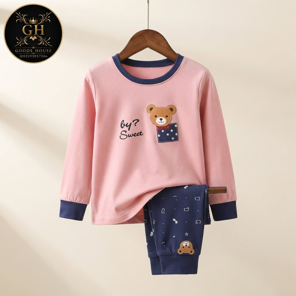 Pink Bear Kids Four Season Fabric