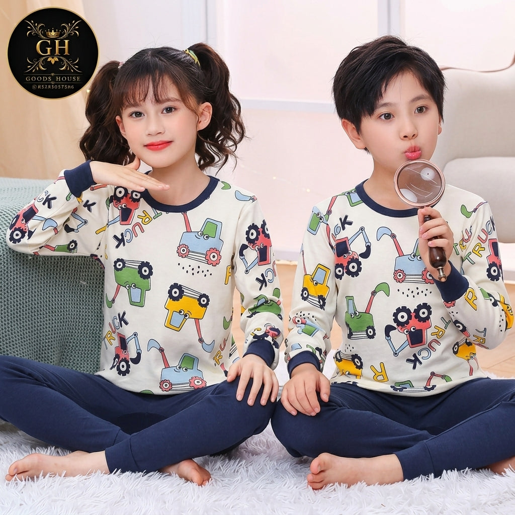 White Truck Kids Four Season Fabric
