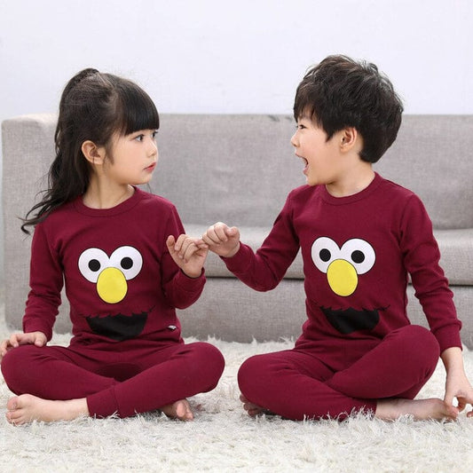 Maroon Birds Kids Summer Collection
