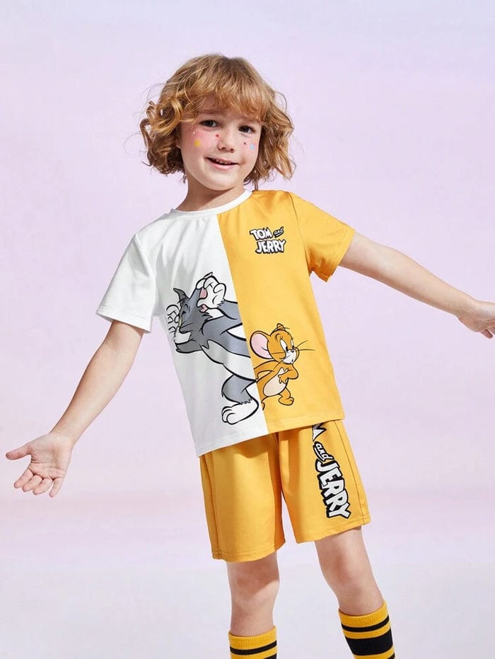 Yellow Tom & Jerry Kids Summer Collection
