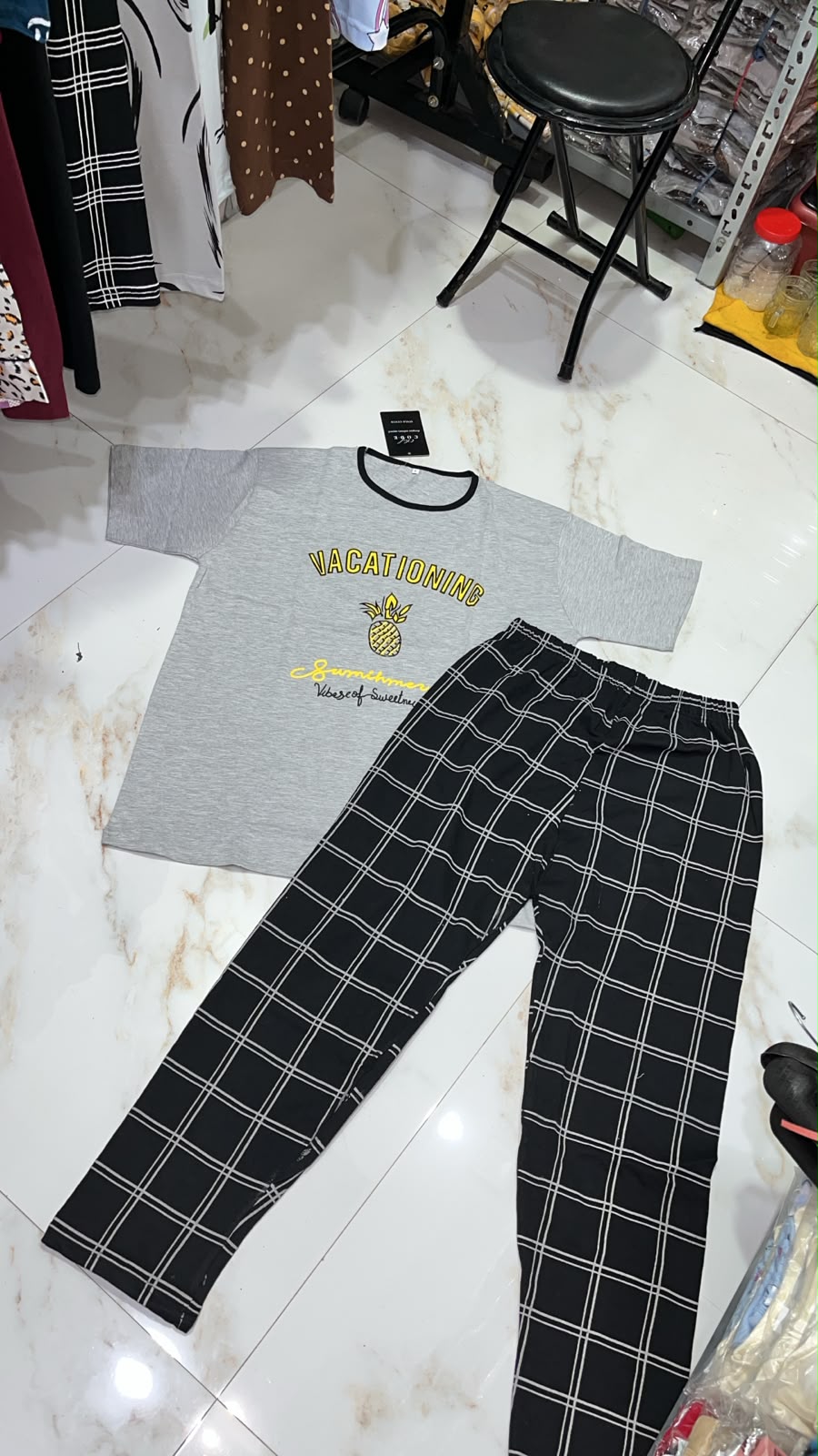 Avacado Design Night Suit